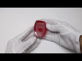 Красный чехол на ключ mercedes силиконовый