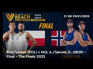 Bryl/losiak (pol) v mol, a /sørum, c (nor) final the finals 2022