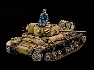 Soviet valentine mk ix full painting and weathering (with heavy mud!)