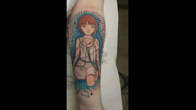 Lain iwakura anime tattoo