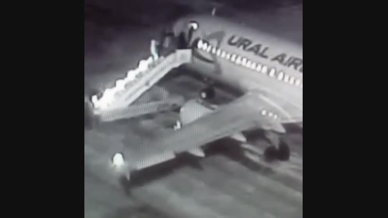 В барнауле обрушился трап самолёта, шестеро человек пострадали