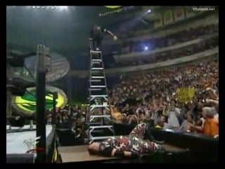 Wwf summerslam 2000 edge and christian vs the hardy boyz vs the dudley boyz (tlc match for the wwf tag team championship)