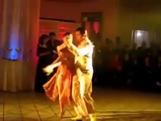 Gisela y gaspar campeones mundiales de tango