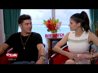 Etalk zac efron and alexandra daddario rate their lifeguarding skills