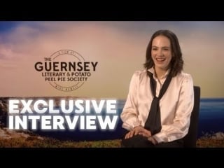 Jessica brown findlay interview the guernsey literary and potato peel pie society