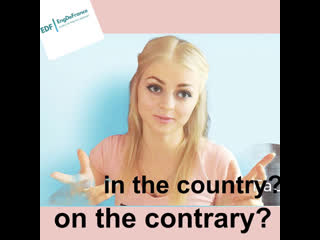 On the contrary in the country ?