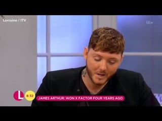 James arthur refuses a biscuit from helen skelton during live interview