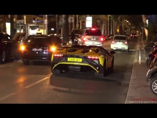 Cod | 7x lamborghini aventador lp750 4 superveloce driving in monaco and cannes