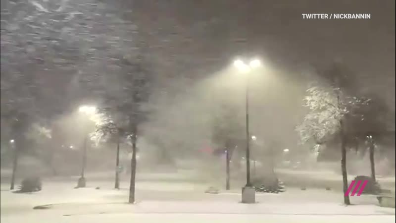 На техас обрушился шторм «ури» из за снегопада объявлен режим чс