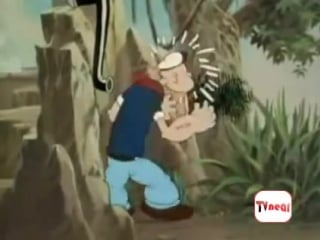 Popeye el marino rescatando a papi