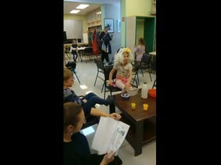 Goldilocks on mama bear's chair