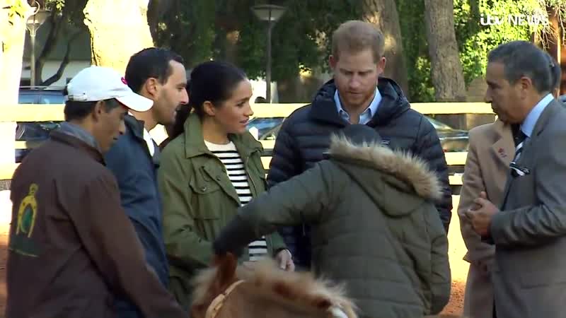 The duke and duchess of sussex have met with riders and trainers at an equestrian club on the final day of their trip to morocco