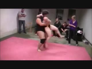 Red devil mixed wrestling and female wrestling trim