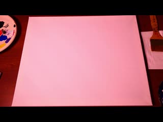 Colorful abstract painting fun with acrylics creating texture surface with random