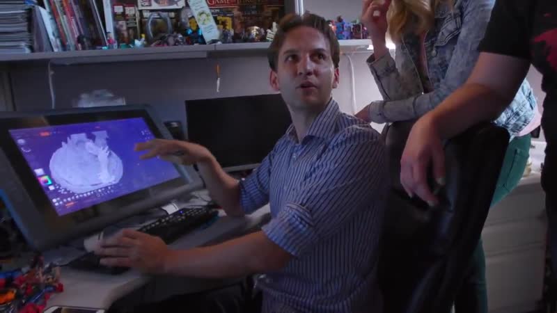 @iamlindsayjones and @bdunkelman went to mcfarlane toys to meet the @todd mcfarlane and check out the new alpha beowolf battle