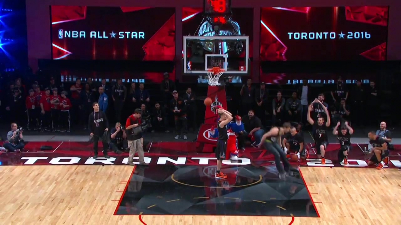 Dwyane wade and east bench react to awesome jordan kilganon dunk