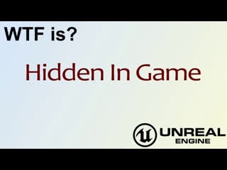 Game logic rendering hidden in game in unreal engine 4