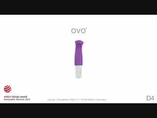 Премиум мини вибратор фиолетовый ovo d4 12