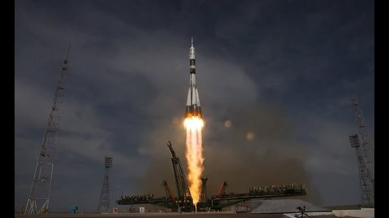 Запуск ракеты «союз фг» с экипажем