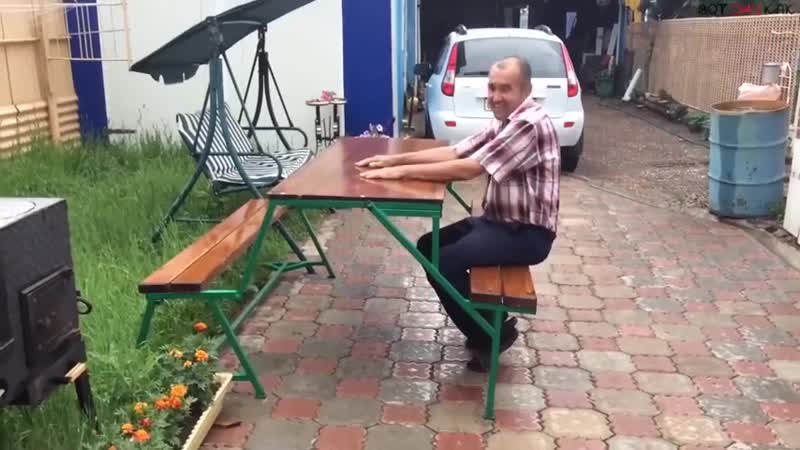 Классная самодельная скамейка