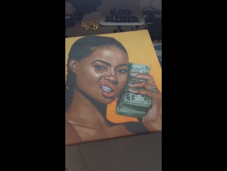 Money baby / canvas / yeezus art