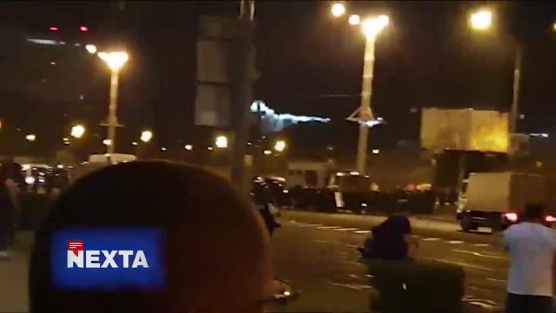 В центре минска автозак въехал в толпу протестующих