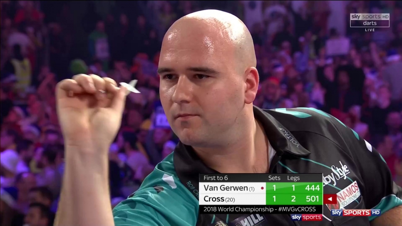Michael van gerwen vs rob cross (pdc world darts championship 2018 / semi final)
