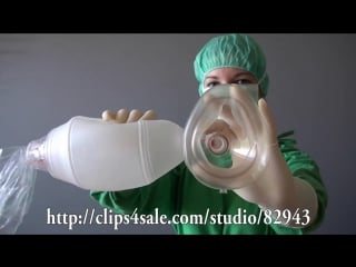 001 double gloving respiration by ambu balloon