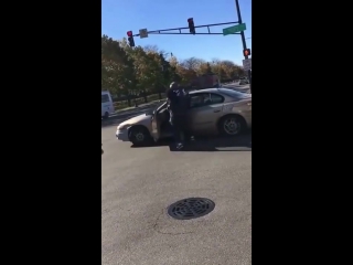 White trump supporter is brutally beaten after voting, by porn black democrats