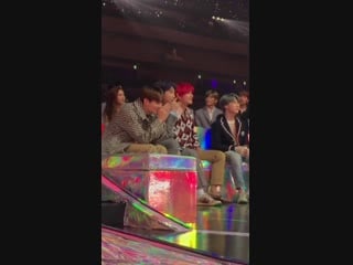 When the guy youtuber was introducing the nominees of netizen popularity awards, he said h