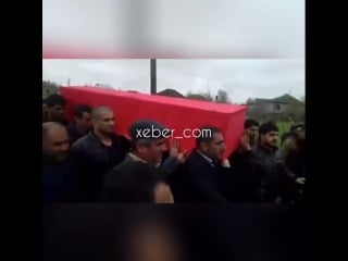 Celilabadlilara öz şəhidini son mənzilə yola saldilar