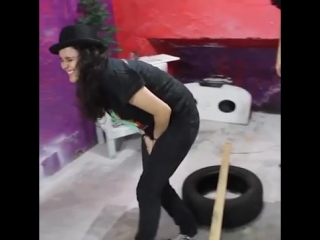 Girl hit in the crotch
