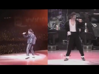 Billie jean в бухаресте 1992г снято с двух ракурсов