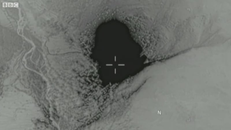 Момент взрыва "матери всех бомб" в афганистане