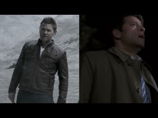 Shot & stabbed scene of lucifer; impaled to porn scene of castiel