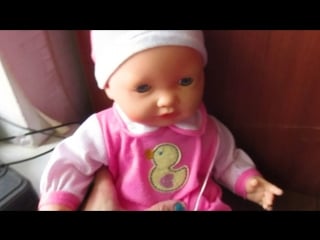 Мой видеообзор говорящий пупс с мимикой takmay baby doll часть 2 (в одежде)