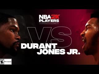 Nba2k tournament full game highlights kevin durant vs derrick jones jr