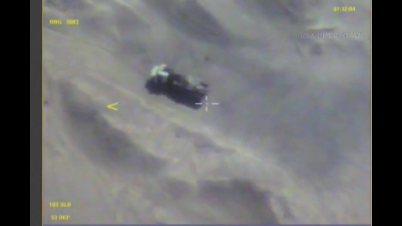 Видео авиаудара авиации с рф в провинции дейр эз зор #1