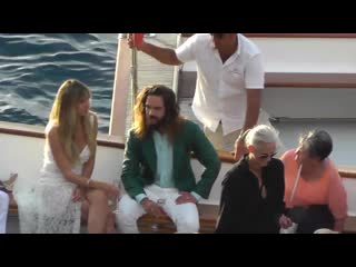 Heidi klum e tom kaulitz wedding a capri (prima giornata first day), italy