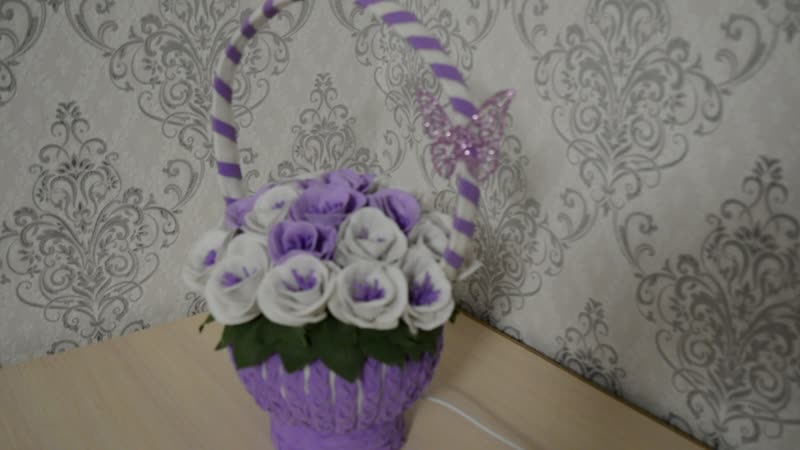 Светильник цветочная корзинка