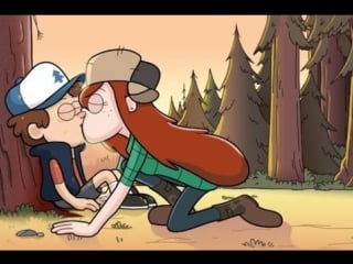 Диппер и венди любовь! dipper and wendy! gravity falls! гравити фолз!