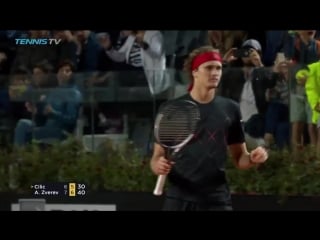 13 consecutive wins, and 30 for the season! alexander zverev storms into the ibi18