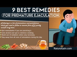 9 best natural remedies for premature ejaculation cure at home