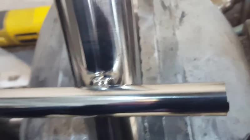 Нержавеющие перила монтаж сварной с полироой