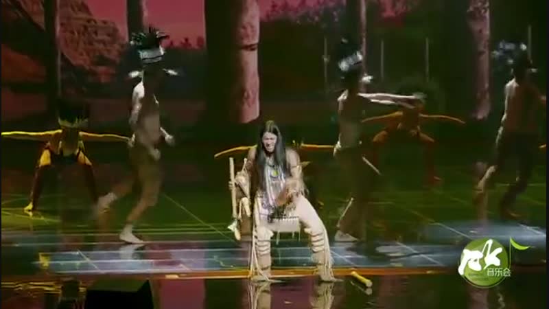 Leo rojas the last mohican live in meishan china 2018 chinese tv sichuan #лавочка шамана