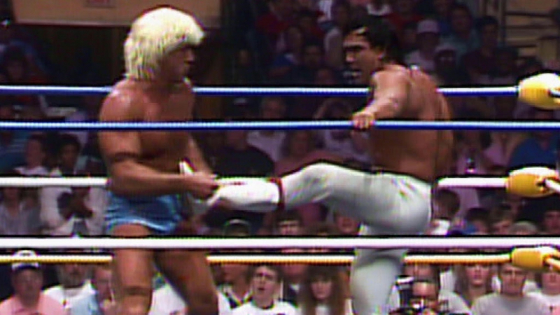 Nwa wrestlewar ric flair vs ricky steamboat