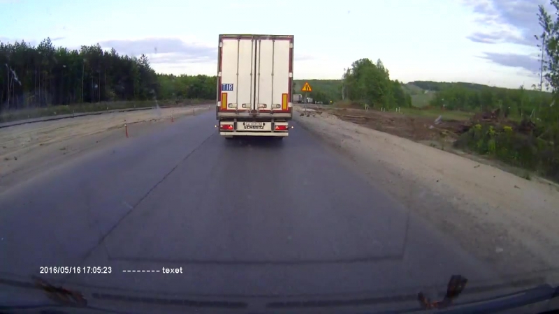 Круз не пролез на сужении