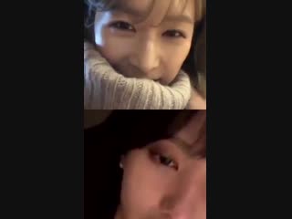 [instagram] 181215 трансляция ыйджин с шин юнджо (ex hello venus, ex uni t)