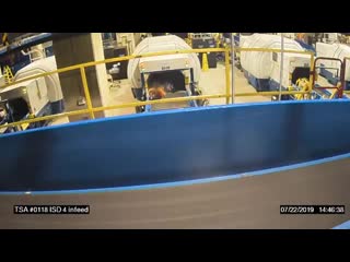 Wow! little boy takes a ride on atlanta airport luggage conveyor belt, gets injured