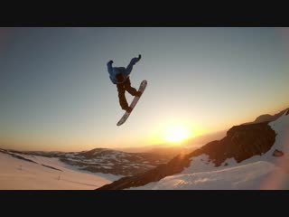 Sunset snowboarding with sage kotsenburg, halldór helgason and sven thorgren / сноуборд | snowboard